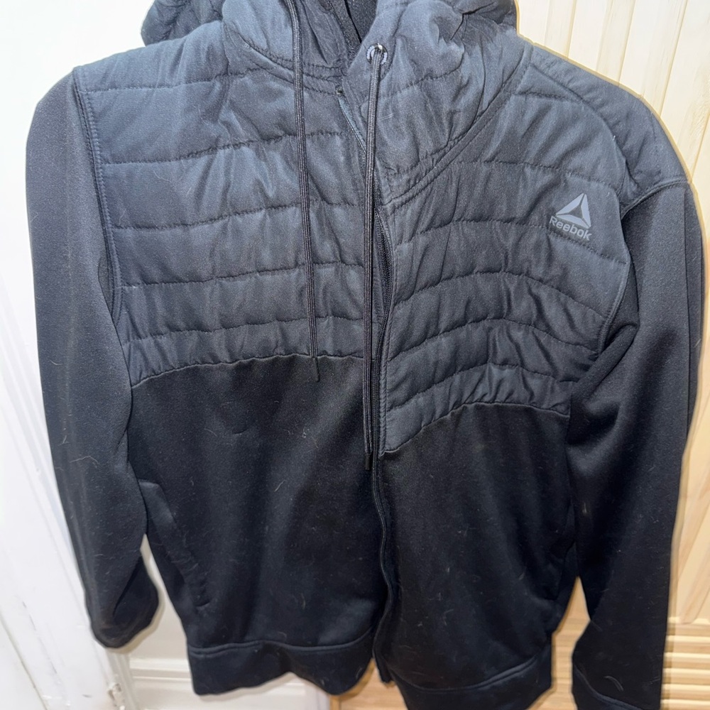 Reebok Men's Black Quilted Puffer Jacket